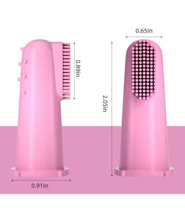 Silicone Finger Toothbrush for Toddlers and Baby Teething Massager - Gentle Oral Hygiene Training - 3 Pack (Girls) - Buy Online on GoSupps.com