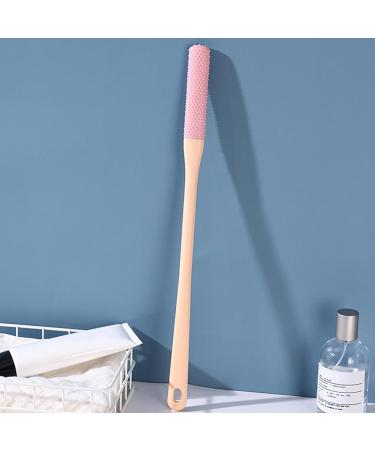 2 Toe gaps Cleaning Brush Foot Scrubber In Shower With Long Handle Silicone Foot Brush Toe Cleaning Brush Soft Toe Scrubber Brush For Washing Foot Pink - Buy Online on GoSupps.com