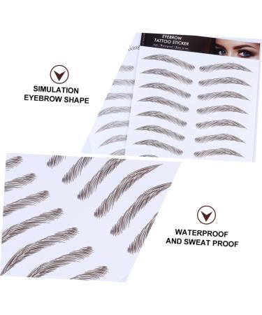 VINTORKY Authentic Eyebrows 4pcs Eyebrow Stickers Waterproof Makeup False Eyebrows Sticker Eyebrow Transfer Stickers 4d Modify - Buy Online on GoSupps.com