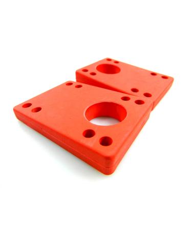 Angled Wedge Rubber Riser Pads 5/16"-9/16" (8mm-14mm) Red