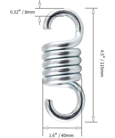 440lb Capacity Heavy Duty Punching Bag Spring Hanging Kit - Stainless Steel for Fitness Training, Climbing, Hammock - Buy Online on GoSupps.com