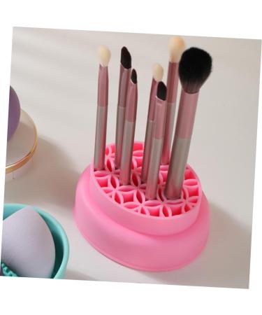 Housoutil Makeup Brush Cleaning Cup Makeup Brush Cleaners Make up Sponge Cleaner Makeup Brush Cleaning Pads Make up Brush Cleaner Cleaning Bowl Silica Gel Powder Puff Pink - Buy Online on GoSupps.com