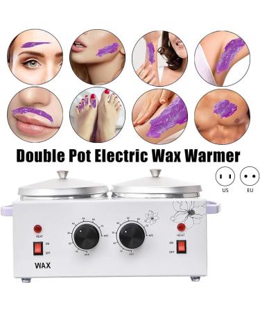EUNEWR 220V Wax Warmer 200W - Professional & Home Hair Removal with 4x100g Wax & 28 Swiping Poles - Buy Online on GoSupps.com