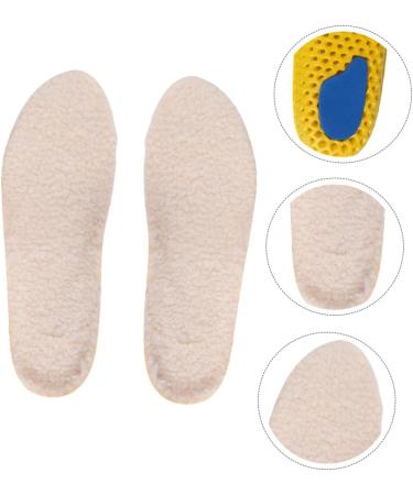 FOMIYES Fleece Insoles - Warm & Thick Sheepskin Inserts for Men & Women - Winter Shoe Accessories (24.5x8.8cm - Buy Online on GoSupps.com