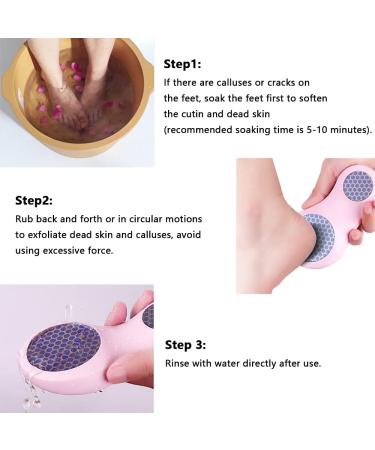 2 in 1 Foot File Nano Glass Feet Callus Remover Sandpaper File Scrubber High-Density Fine Crystal File Not Hurt Your Feet for Home Salon Foot Care Travel Use - Buy Online on GoSupps.com