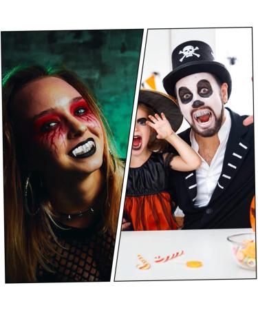 Didiseaon 2pcs Werewolf Teeth Halloween Decor Teeth Grills Top and Bottom Teeth Toy Vampire Fangs Artificial Teeth Simulation Teeth Decorative Props Copper Toy Men and Women Silver Silver - Buy Online on GoSupps.com