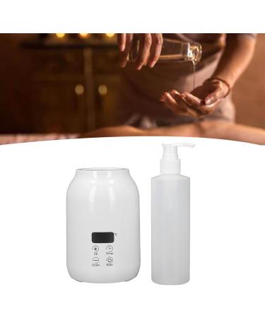 LED Display Lotion Massage Oil Warmer Adjustable Temperature & Timer UK Plug Portable Design Electric Warm Lotion Dispenser Good for Salon (White) - Buy Online on GoSupps.com