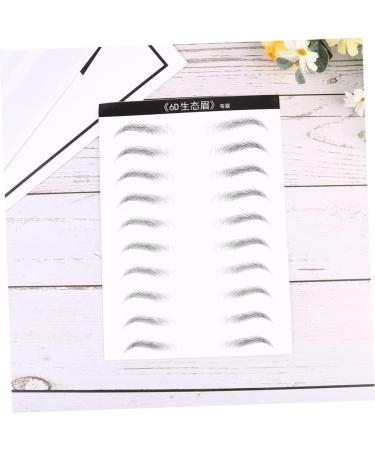 Gogogmee Artificial Eyebrow Patch 2 Sheets Black Stickers Brow Tatoo Eyebrow Makeup Tools s 3 Proof Patch - Buy Online on GoSupps.com