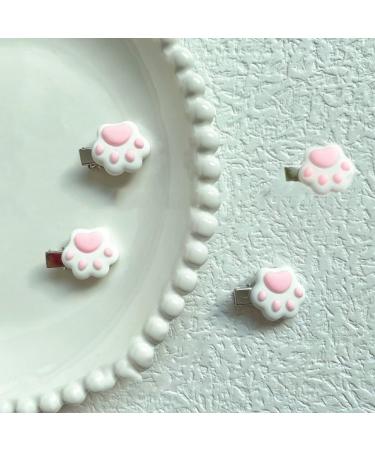 xbiez Chic Hair Clip Mini Cat Paw Shape Hairpin for Ponytail Bangs Dopamine Look Style Hairpins for Teenagers Children 1 pair - Buy Online on GoSupps.com
