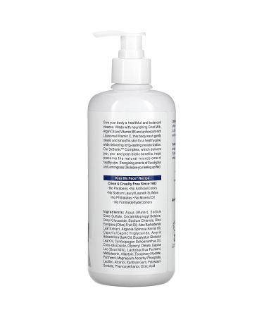Kiss My Face Goat Milk Body Wash Eucalyptus & Lemongrass - 16 fl oz | Moisturizing & Soothing - Buy Online on GoSupps.com