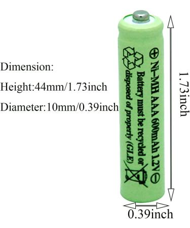 AAA Rechargeable Solar Light Batteries 600mAh 1.2V - 8Pcs NIMH for Garden Lights & Remotes - Buy Online on GoSupps.com
