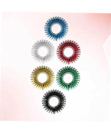 Beavorty 12 STK Finger Massage Rings - Silent Vibrating Roller Toy for Stress Reduction | Ideal for Kids & Primary School Play - Buy Online on GoSupps.com