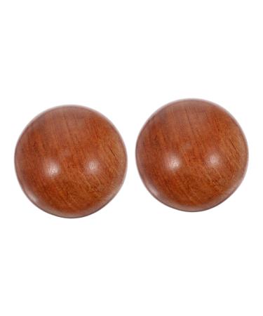 Toddmomy 2 piece of health ball handball exercise stress balls Myofascial relaxation massage handballs Hand massager for adult vintage decor wooden handball fitness balls for 1
