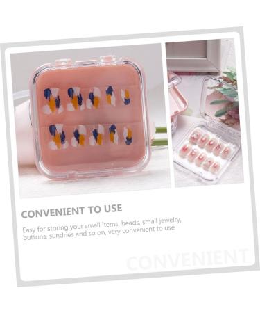 Beavorty 18 Pcs storage box nail art accessories nail stuff organizer eyelash storage case nail tape press on nail packaging nail storage multi-function nail organizer nail supply abs - Buy Online on GoSupps.com
