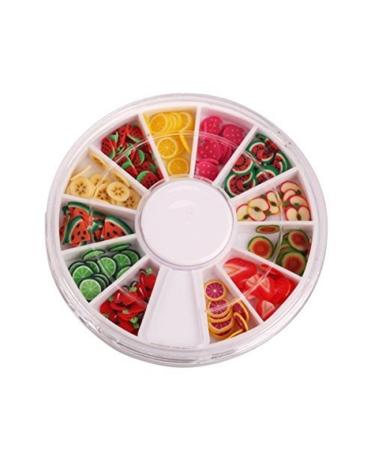 XCSSKG fruit slices perfect for sticking on slime crafts nail art and decoration.