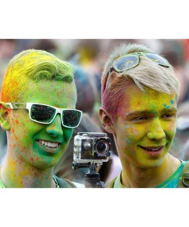 Colored Powder - 100 g of Each Color - Pink Orange Yellow Teal Blue - For Toss Fun Run War Party & Festival - Pack of 8 Bags - 800 g in Bulk (1) - Buy Online on GoSupps.com