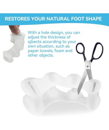 Toe Separators & Bunion Correctors for Pain Relief Clear Toe Spacers for Men & Women (1 Pair - Buy Online on GoSupps.com