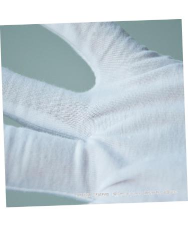 minkissy Cotton Work Gloves 18 Pairs Work Gloves White Gloves Factory Gloves Cotton Gloves Lengthen White Work Gloves - Buy Online on GoSupps.com