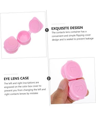Homsfou 14th Double Glasses Case & Mini Contact Lens Container - Cleaning Kit with Mirror - Perfect Travel Solution for Eye Lenses - Buy Online on GoSupps.com