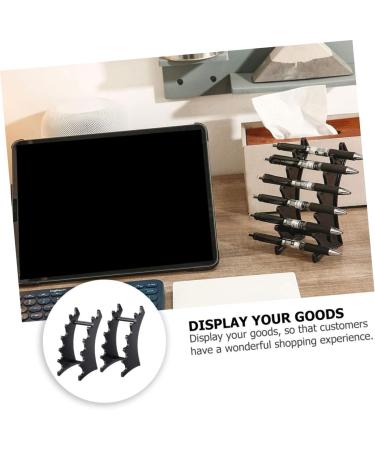 FOMIYES 2pcs Arc Pen Holder Eyeliner Pencil Simple Writing Pens Holder Makeup Store Eyeliners Holder Office 14.5X7.5CM Black - Buy Online on GoSupps.com