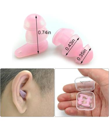 Buy Zooshine 6 Pairs Washable Silicone Ear Plugs - Noise Cancelling & Reduction for Sleep Travel Work & Study (Pink) - International Shipping Available - Buy Online on GoSupps.com