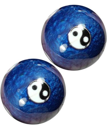 Beavorty Hand Massage Baoding Balls - Stress Relief & Fitness | Ceramic Blue 2pcs Set for Hand Training - Buy Online on GoSupps.com
