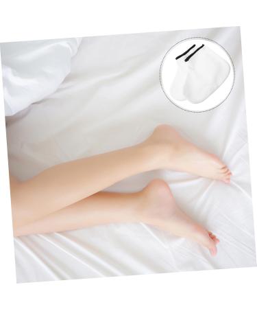 Healeved 2 Pairs Hand and Foot Mask Gloves and Booties Paraffin Socks Covers Paraffin Socks for Feet Exfoliating Shower Mitts Boot Glove Knitted Fabric Hyperthermia White Facial Mask - Buy Online on GoSupps.com