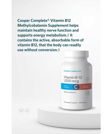 Cooper Complete - Vitamin B12 Supplement 100 Vegetarian Capsules 100 Count (Pack of 1) - Buy Online on GoSupps.com