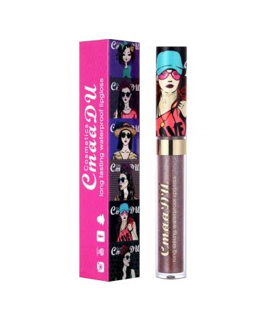 Matte Metallic Waterproof Lip Gloss - Long Lasting Diamond Shimmer Liquid Lipstick for Women - 0.03 Fl Oz - Buy Online on GoSupps.com