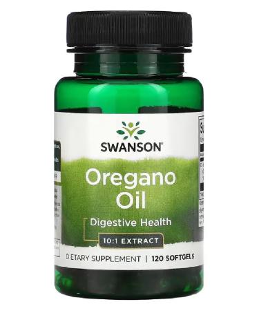 Swanson - Oregano Oil - Oregano Oil 10:1 Extract | Digestive Health Supports - 120 Capsules
