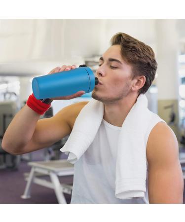 ROCKY&CHAO Stainless Steel 900ml Protein Mixer Shaker Bottle - Blue | Fitness Shaker for Men and Women - Buy Online on GoSupps.com