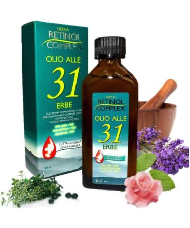 Buy TradeShop Retinol Complex Oil with 31 Herbs - Paraben-Free 100 ml - Soothes Headaches - International Shipping Available - Buy Online on GoSupps.com