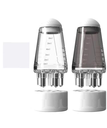 Hair Oil Applicator Bottle 2PCS Scalp Oil Applicator Scalp Massage Comb with Roller Ball Portable Liquid Oil Dispenser Mini Hair Raising Solid Hair Massage Tool