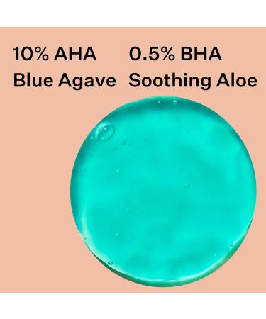 Peach & Lily Super Reboot Resurfacing Mask | 10% AHA 0.5% BHA with Blue Agave and Aloe | Pro-Grade Wash-Off Mask for Clogged Pores, Uneven Skin, Bumps, and Fine Lines | Gentle Acid Treatment for All Skin Types - Buy Online on GoSupps.com