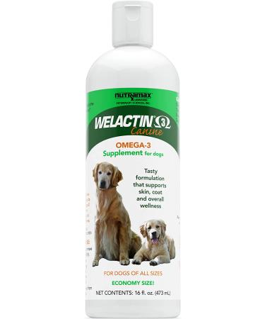 Nutramax Welactin for Dogs 16 oz (480 mL) - Omega-3 Supplement for Canine Health - Buy Online on GoSupps.com