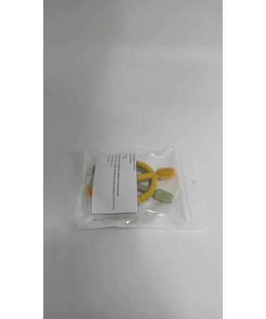 Baby Biting Toys & Toothbrush Set - BPA-Free Silicone Teething Rings for Gums Relief (Dark Green & Yellow) - 2 Pieces for 3+ Months - Buy Online on GoSupps.com