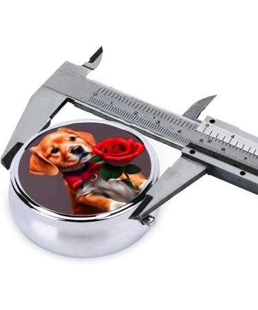 Portable 3 Compartment Dog Pill Box - Gentleman's Round Organizer for Travel | Order Internationally - Buy Online on GoSupps.com