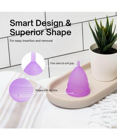 Soft & Flexible Menstrual Cup - Quality Grade Silicone Reusable Period Cup (Small) for Comfortable Flow - Eco-Friendly & Sustainable - Buy Online on GoSupps.com
