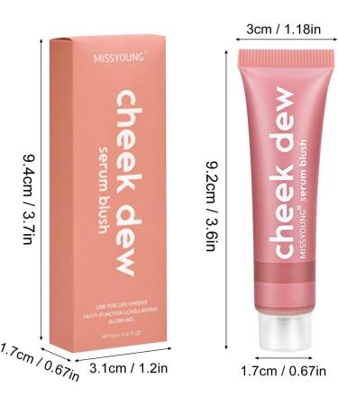 Blush Makeup Natural Sparkly Liquid Illuminator for Face Waterproof Breathable Smudge Proof Dewy Finish Velvet Facial Blush Makeup for All Skin Types Qmisify 02 - Buy Online on GoSupps.com