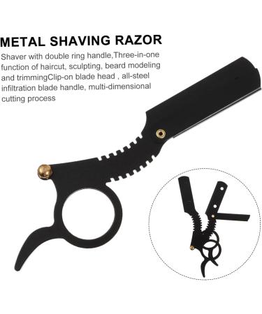 Fomiyes 2nd Old Razor Manual Beard Trimmer - Ergonomic Barber Grooming Tool - Stainless Steel Design for Men - Buy Online on GoSupps.com