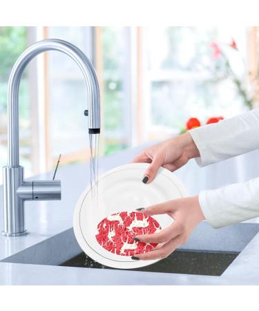 3-Pack Cleaning Kitchen Sponges Oval Reindeer Red Kitchen Cellulose Dishwashing Wood Pulp Cotton - Buy Online on GoSupps.com