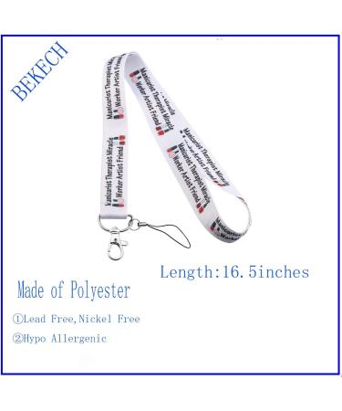 BEKECH Manicurist Nail Tech Lanyard Manicurist Therapist Miracle Worker Artist Friend Keychain Clip for Nail Artist Beautician Nail Boss Cosmetology Gift for Her - Buy Online on GoSupps.com