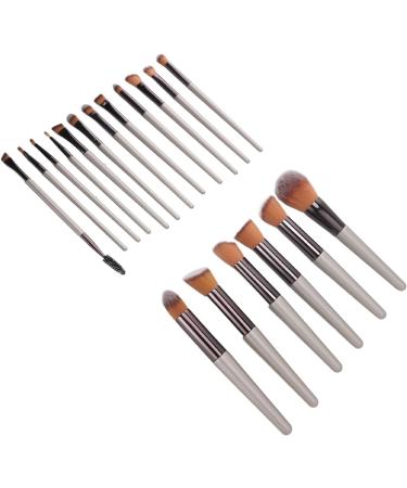 Face Powder Applicator Cosmetic Brush Set 18 Pieces Ergonomic Design Synthetic Fiber Aluminum Tube Multi-Purpose for Eyebrows Soft and Silky Blush Lips - Buy Online on GoSupps.com