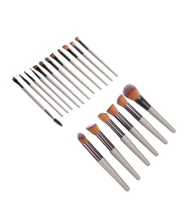 Cosmetic Applicator Different Shapes Cosmetic Brush Set Multi-Purpose Soft and Silky 18 Pieces for Eye Shadow and Eyelashes