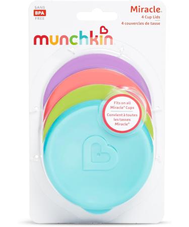 Munchkin Miracle 360 Cup Lids - Pack of 4 Multi-Coloured | International Shipping Available - Buy Online on GoSupps.com