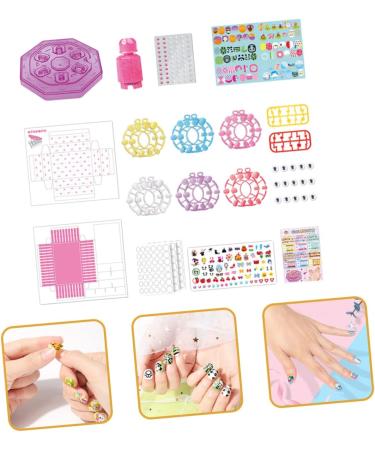 FRCOLOR 3 Sets Children's Nail Art Toys Kid Nail Polish Nail Polish for Toddlers Kids Nail Kit Kids Toys Nail Decor Kids Fake Nails Toddler Toys Birthday Present Paper 3d Girl - Buy Online on GoSupps.com