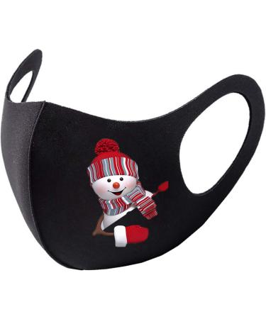 DEHOLIFER Black Fabric Mask - 8 Piece Adjustable Washable Mouth & Nose Protection for Adults - Breathable Christmas Design - Buy Online on GoSupps.com