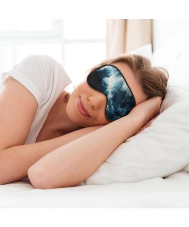 SSIMOO Within The Tides Print Ultra-Soft Light-Blocking Eye Mask - Optimal Comfort for Restful Sleep Black | International Shipping Available - Buy Online on GoSupps.com