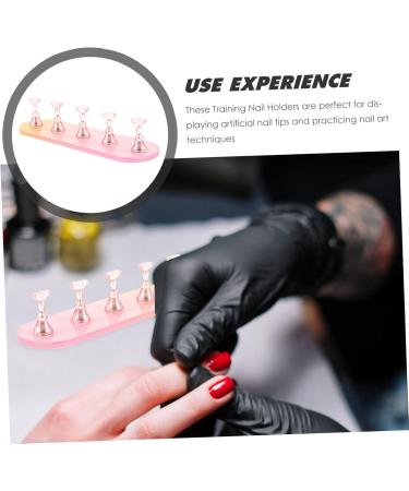 POPETPOP 3 Sets Nail Practice Holder Nail Stand Training Nail Racks Nail Decoration Convenient Nail Holders Beauty Nail Display Nail Practice Stand Plastic Bracket Magnetic - Buy Online on GoSupps.com