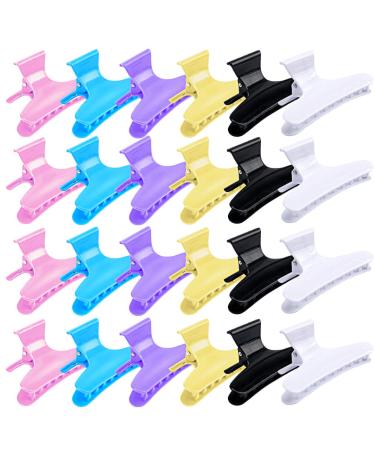 Hair Clips for Styling Sectioning,Hair Claw Clips Clamps, Butterfly Hair Clips for Women Hair, Large Hair Clips for Medium Thickness Fine Hair, Big Butterfly Hair Clips for Styling Sectioning Hair Salon Hairdressing Hair C…